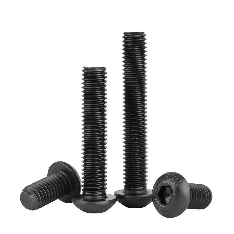 Bsw-マッシュルームヘッドネジ、ソケットボタン、ブラックヘキサゴン、英国標準、六角ボルト、1/8、5/32、3/16、1/4、5/16、3/8、グレード10.9
