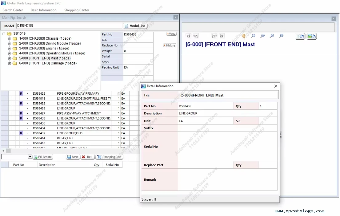 For Doosan Industrial Vehicle GPES EPC Spare Parts Catalog 2020 Car Repair Tool Diagnostic Tools