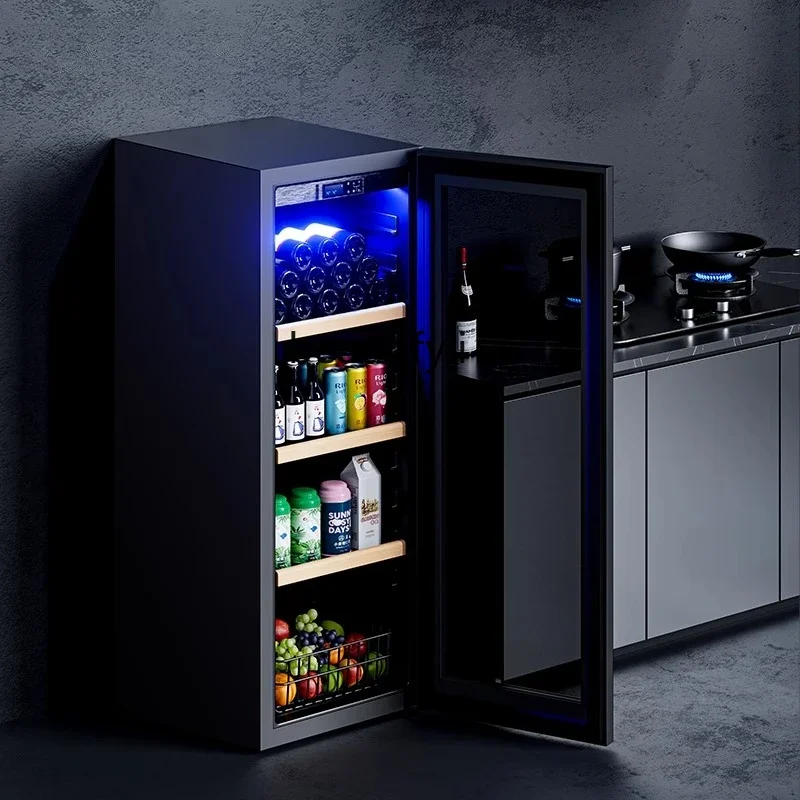 

A61 Ice Bar Household Living Room Constant Temperature Wine Cabinet Tea Beverage Refrigerated Fruit Fresh-keeping Cabinet