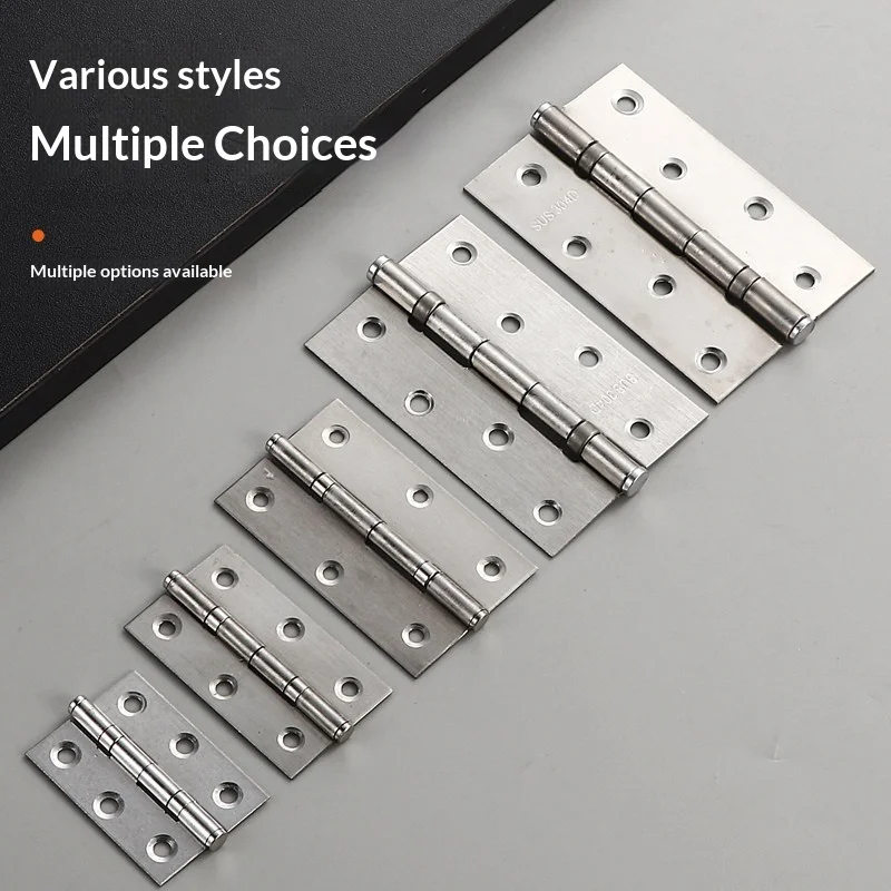 3PCS Stainless Steel Bearing Hinge Small Cabinet Door Cabinet Silent Hinge Door And Window 2.5-inch/3-inch/4-inch Bearing Hinge