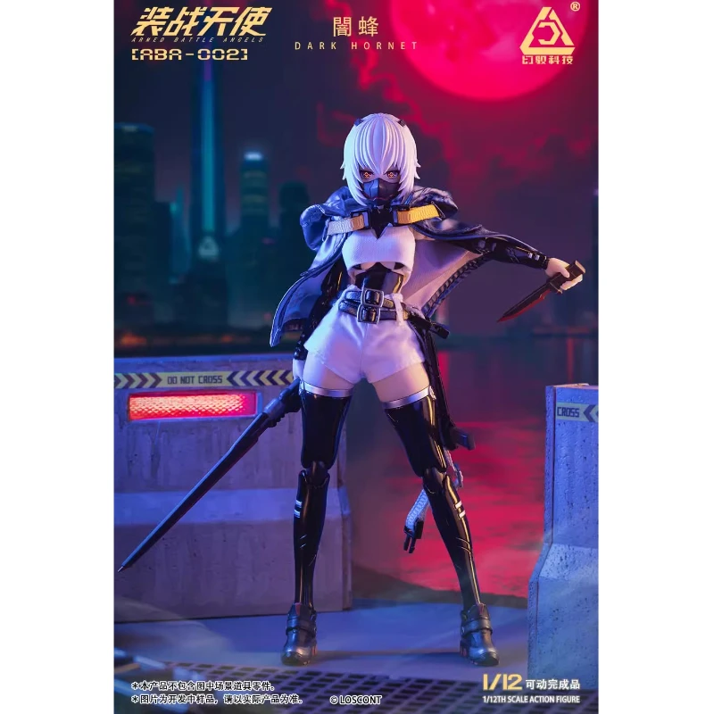 

In Stock LOSCONT ABA-002 Battle Angel Dark Hornet 1/12 Anime Action Figure Toy Gift Model Collection Hobbies