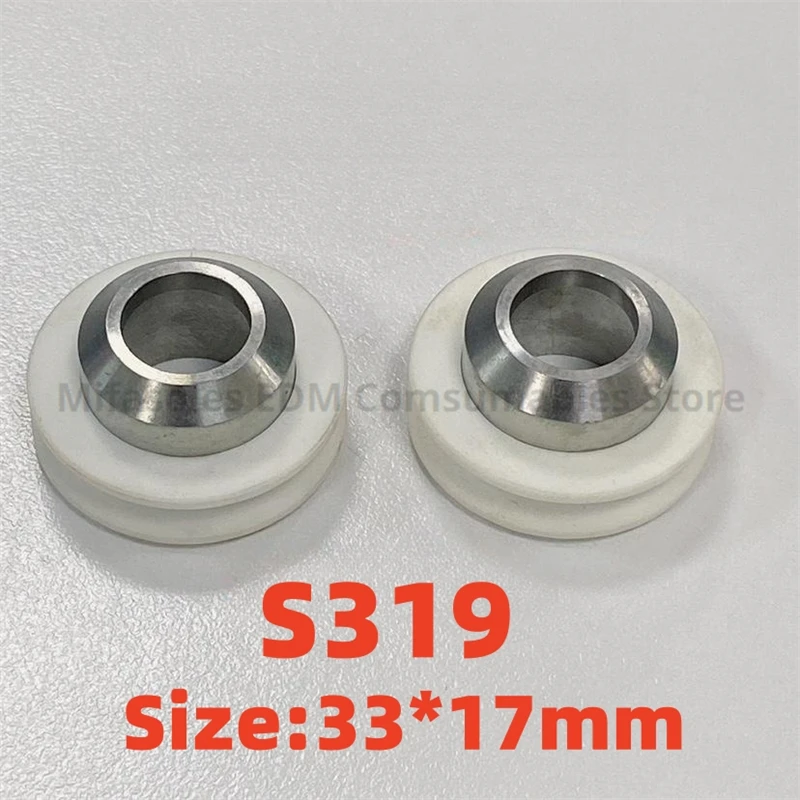 EDM Parts S319 Ceramic Pinch Roller 33x17mm Outlet Wheel for SEIBU EW-K2, K3 Series Wire Cutting Machine