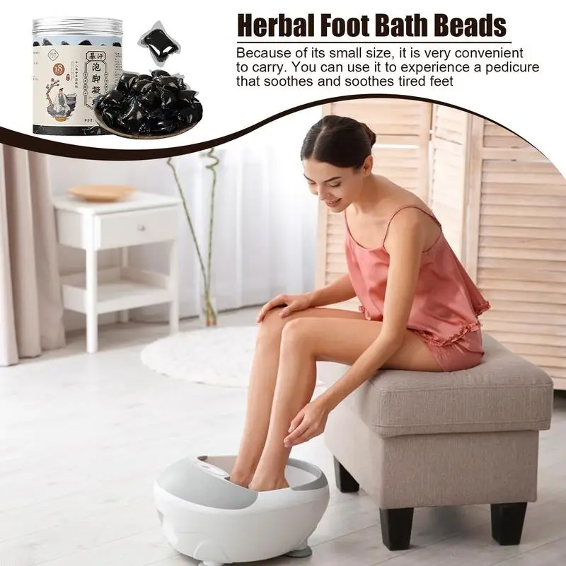 Herbal Foot Massage Beads 18-Flavor Chinese Herbal Foot Bath Beads 10 Pcs Wormwood Foot Bath Bags For All People Body Care