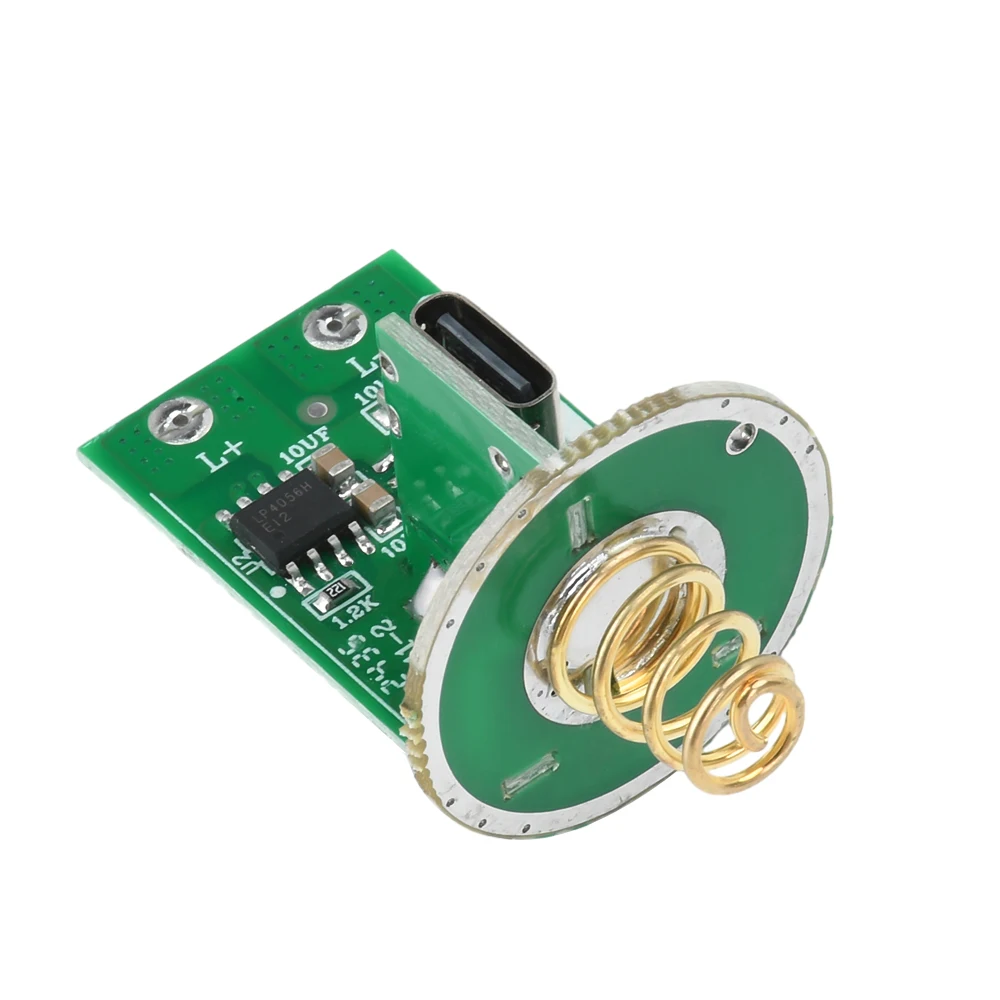 Tipo-c/Micro USB Dual 6-8.4V Torcia al litio 10W LED Drive Board Torcia Driver Board con circuito interruttore