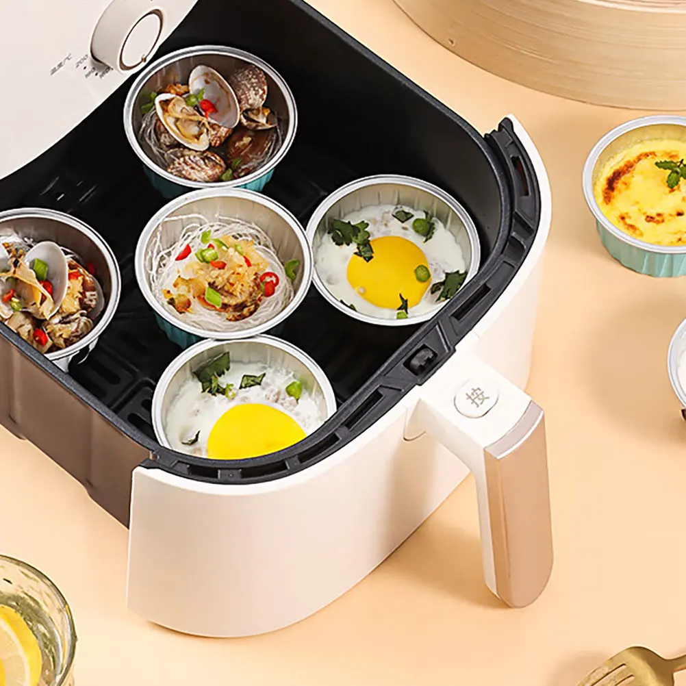 

30 Pcs Cake Molds Tin Foil Baking Cups Disposable Greaseproof Mini Muffin Liners Holders For Desserts Ice Cream Shops Pudding