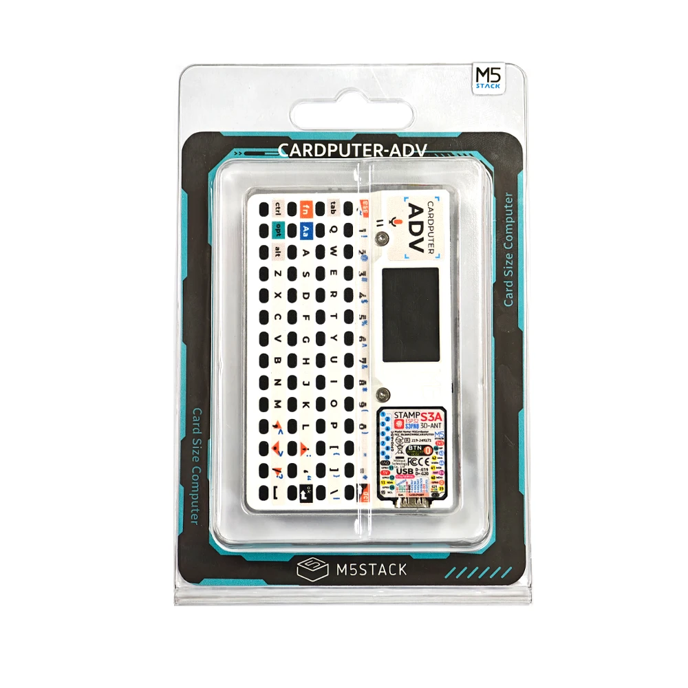 M5Stack Cardputer-Adv Computador Programável em Formato de Cartão Stamp-S3A com LCD de 1.14 polegadas e 56 Teclas para Kit de Desenvolvimento IoT