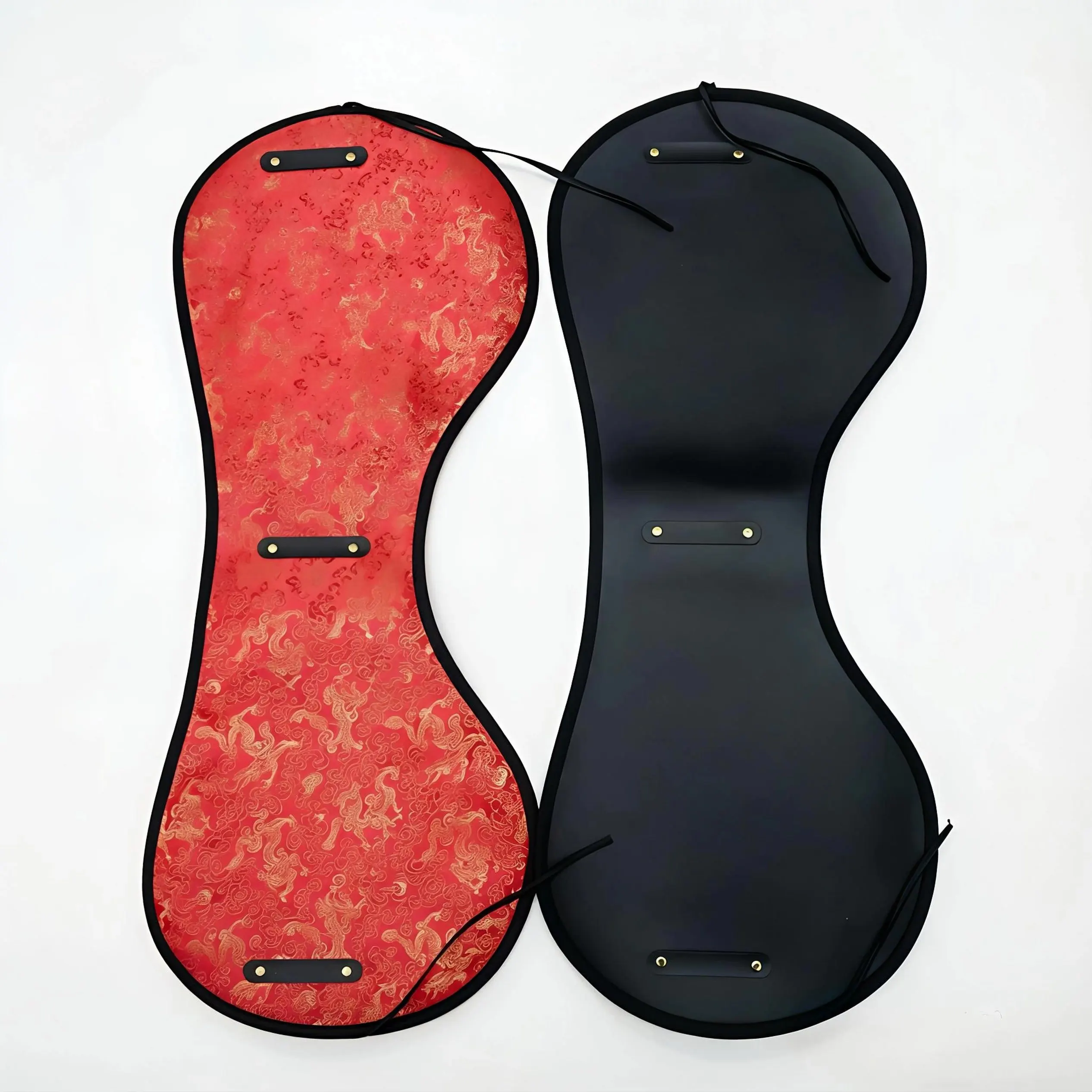 Double‑Sided Wearable Warrior Hanyao Waist Guard Traditional Chinese Armor Waist Belt with Dragon Brocade Pattern Waist Accessor