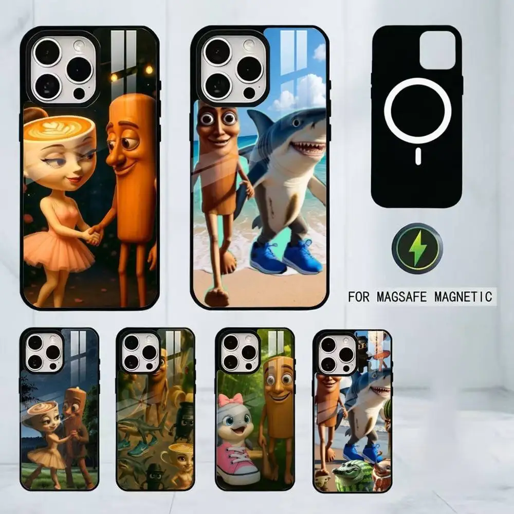 

Tung Sahur Tralalero Tralala Phone Case For iPhone17,16,15,14,13,12,11 Plus,Pro Magnetic with Magsafe Wireless Charging