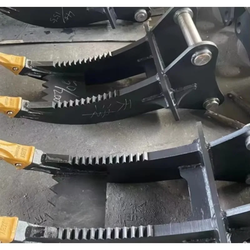 【Popular】High Quality Tree Root  Grapple 35ton Excavator Double Tooth Grapple For Iron Excavator Tree Shear & Wood Cutte