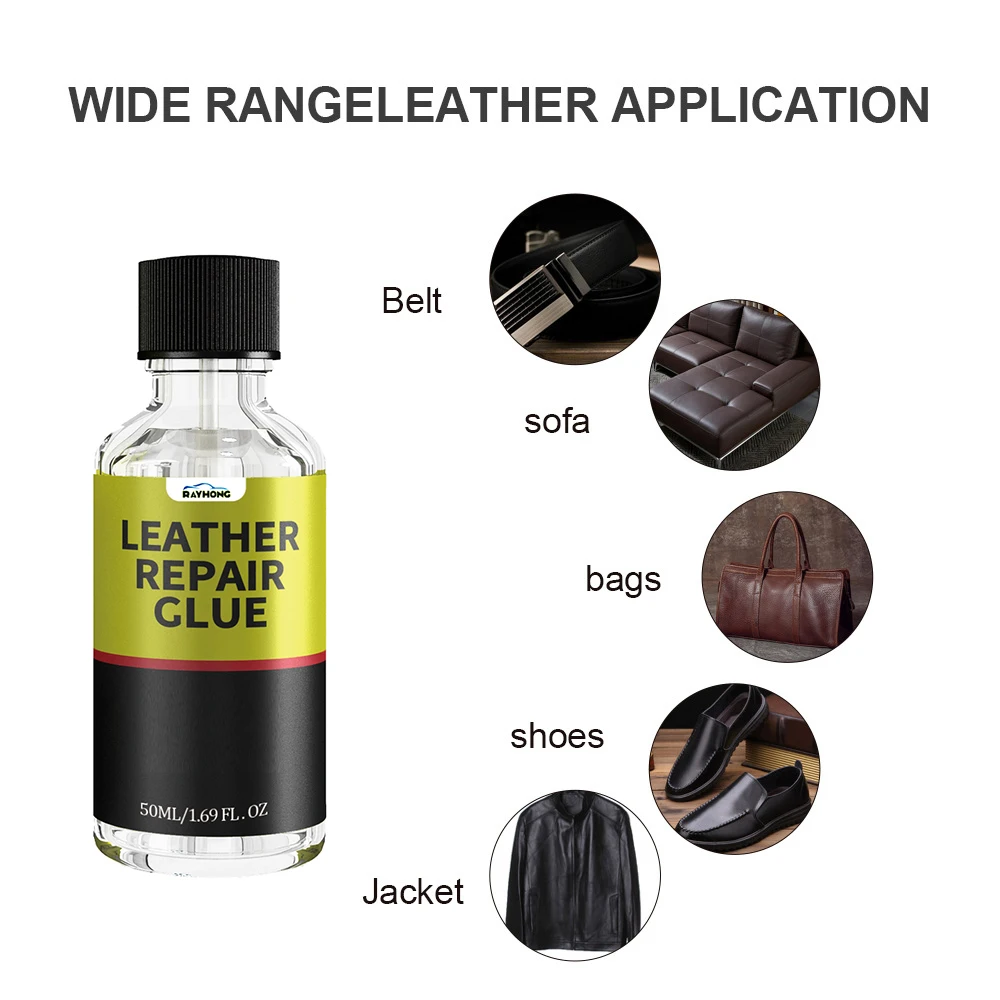 30/ 50ml Car Leather Repair Glue Auto Seat Maintenance Leather Care Liquid Rubber Leather Gel Sofa Car Leather Adhesive Glue