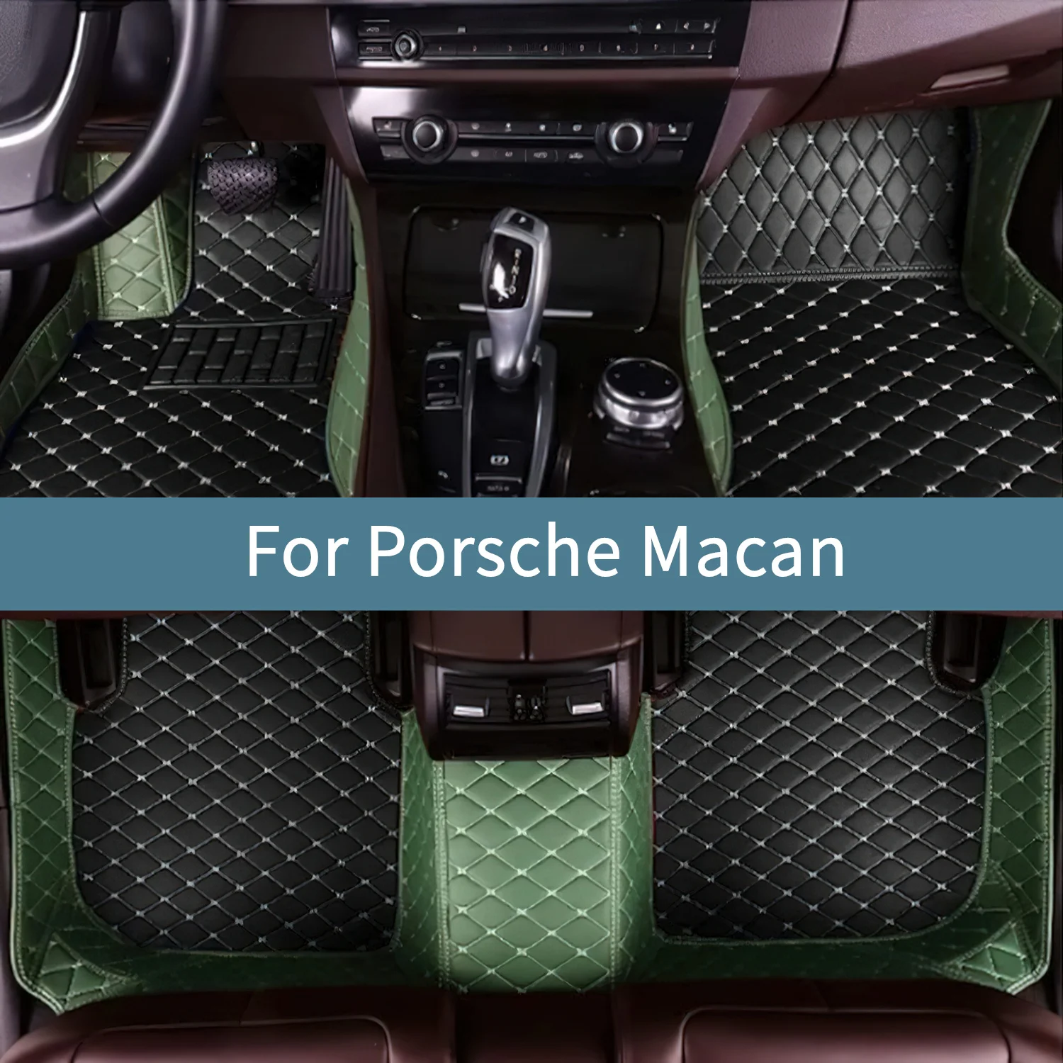 

Custom All Weather Full Set Car Floor Mats For Porsche Macan 2020 2021 2022 2023 2024 2025 2026 Leather Floor Mats For Cars