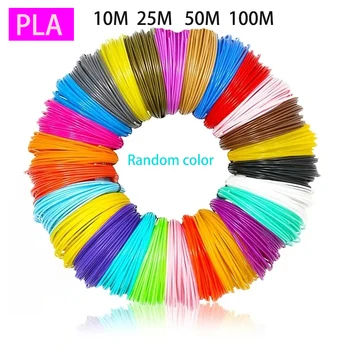 Pla Filament Durchmesser 1,75mm Farbe 3D-Druckmaterial für 3D-Stift, 20/30 Farben, 10m 25m m, farblos, geruchlos und sicher