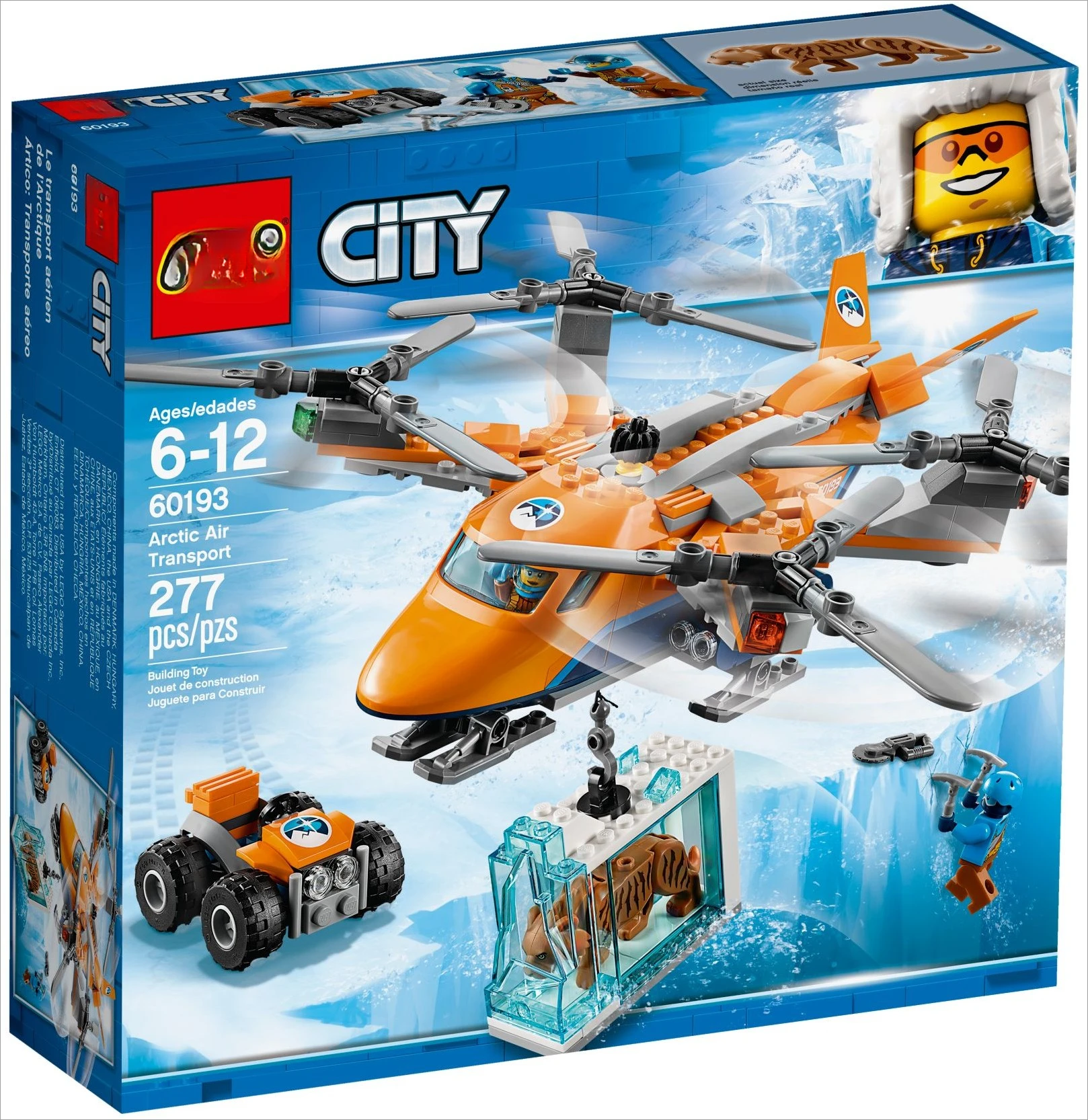 277 pcs Arctic Air Transport 02109  city series building block 60193 for Children Toy Bricks for Kids