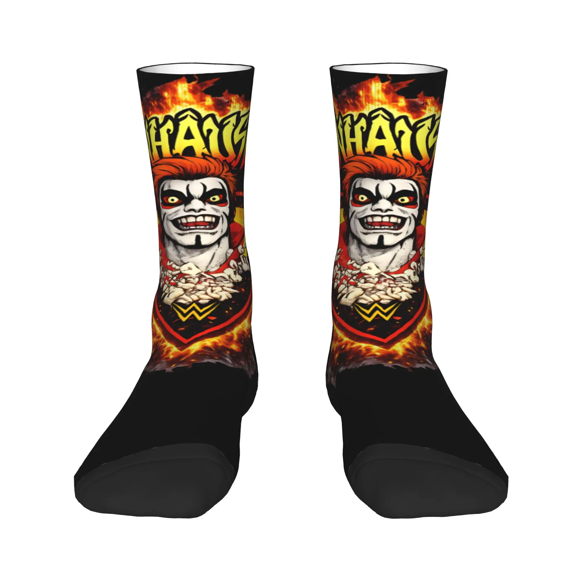 

Danhausen Retro Wrestling Stockings Men Socks Soft Breathable Trendy Socks Winter Running Anti Skid Pattern Socks Present