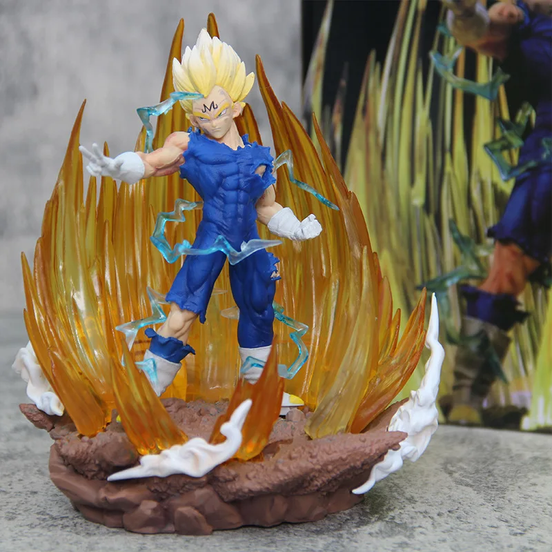 ฟิกเกอร์ดราก้อนบอล vegeta GK รูปปั้นพีวีซีของสะสมโมเดลตุ๊กตาฐานเรืองแสงของขวัญของเล่น