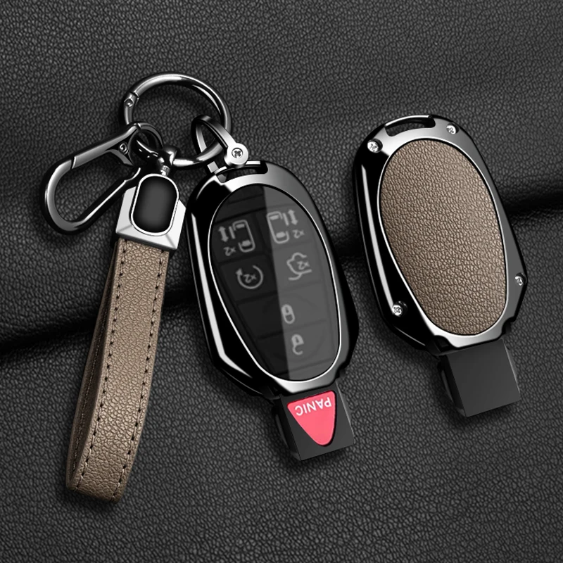 Carro fob chave caso capa titular corrente para jeep comandante dodge grand caravan chrysler grand voyager cidade país para chrysler 300c