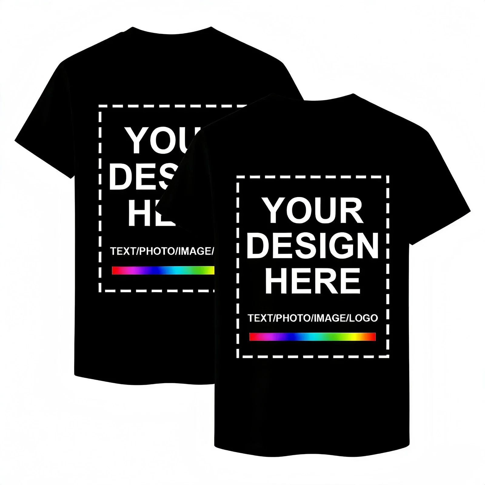 2PCS Custom Event Staff T‑Shirt Company Logo Front Back Print for Corporate Events Unisex Unique Design Tees Personalized Gifts — купить у AliExpress WW