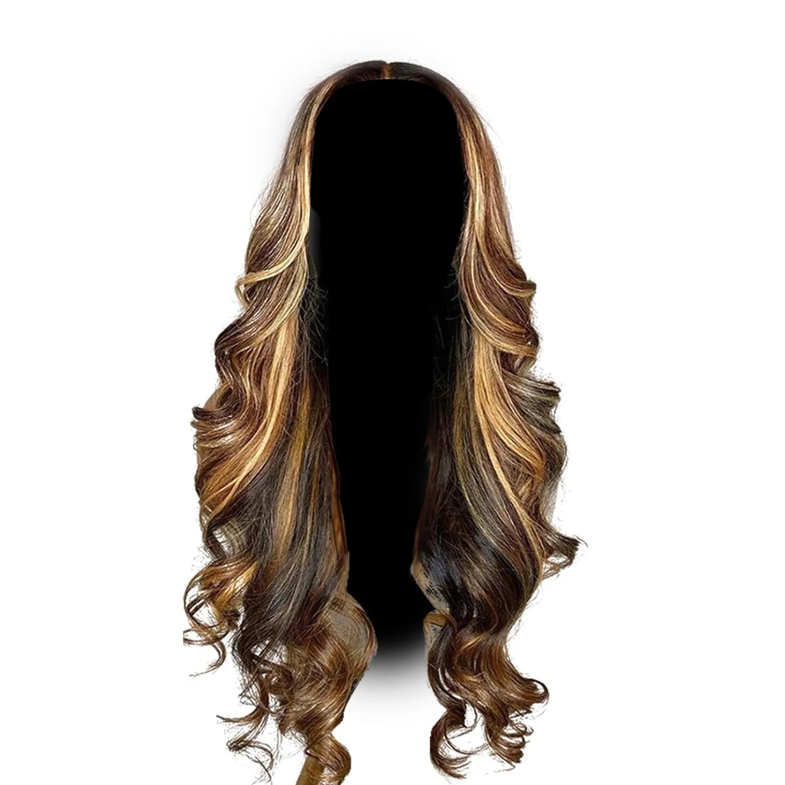 Synthetic Wig New European And American Wig In The Long Curly Hair Full Head Set Large Wave High Temperature Silk Wigs