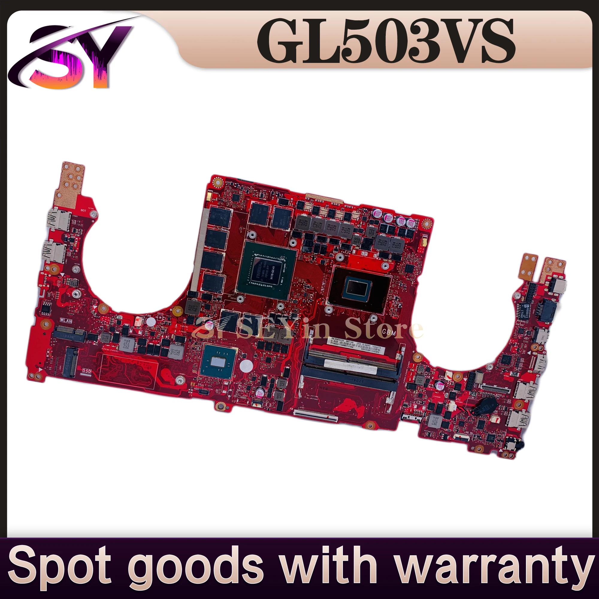 Placa base para portátil S5AS para ASUS ROG STRIX GL503VS, placa base I5-7300HQ I7-7700HQ GTX1070/8G DDR4, prueba de placa base OK