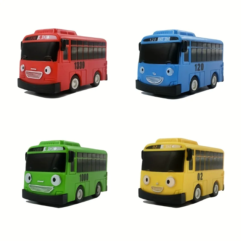 Mini Bus Cars Toy Pull-Back Motor Vehicle Ride Car Toys for Kids Boys & Girls