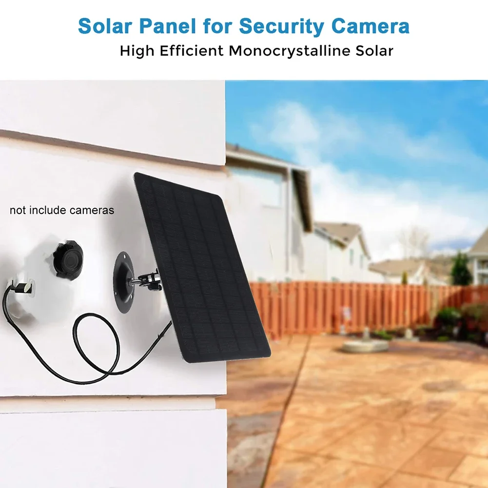 3/6/10W 5V/6V/37V Solar Panel Charging Waterproof Portable Solar Panel with Micro USB Charging for IP CCTV Surveillance Camera