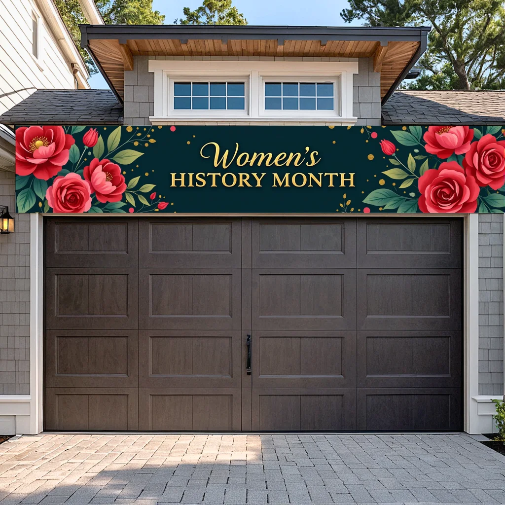 Bloemenfotografie decor Artistiek verpakt Kleurrijk Feestartikelen Opvallende banner voor feest