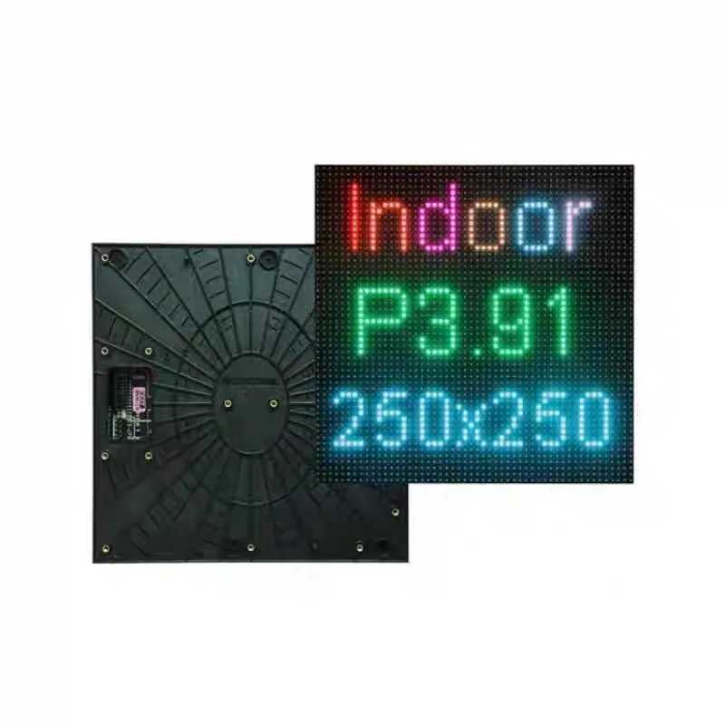 وحدة عرض LED داخلية P3.91 SMD 250x250mm 16-Scan وحدة عرض LED ملونة كاملة للإعلانات