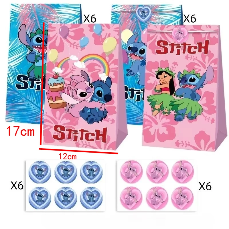 Disney stitch Princess series packaging,storage, party , birthday ，Gift storage, portable, paper , candy bags, wedding supplies
