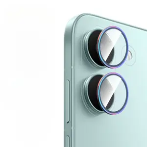 Bilashmart 1 Set Lens Protective Film Redmi Turbo 5 Max Turbo 4 Pro Turbo4Pro Metal Ring Camera Protectors Lens Glass Film Cover
