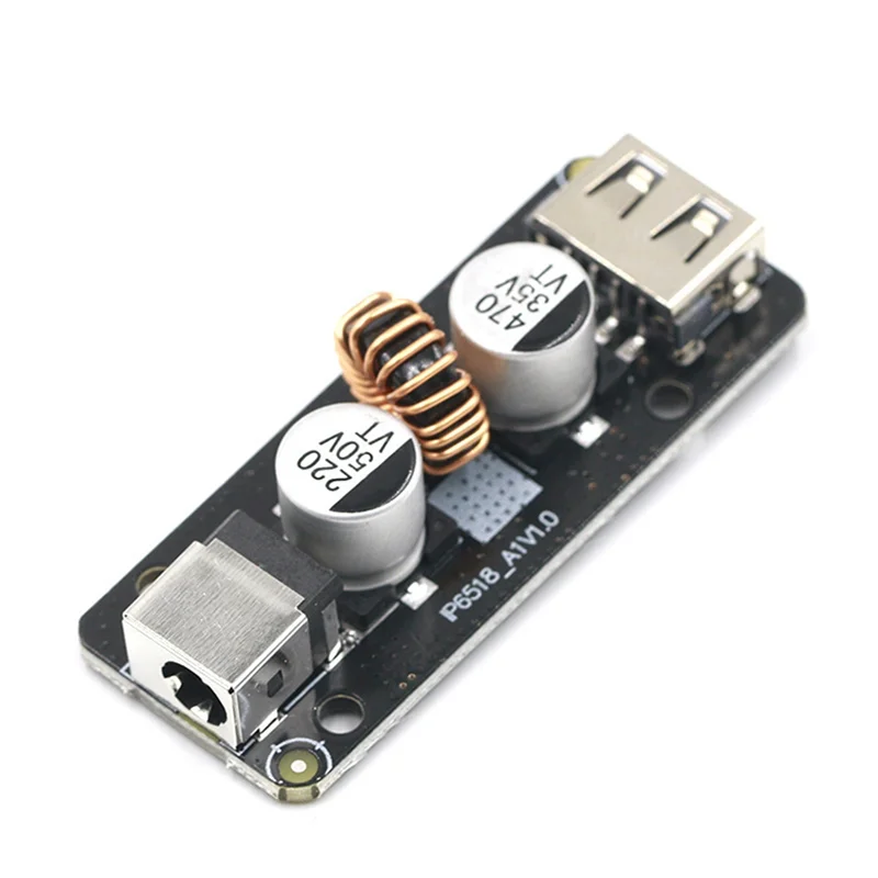 45W 12V/24V DC - USB Type-C PD & Type-A QC3.0 DC急速充電ステップダウン電源アダプター IP6518-BTFL