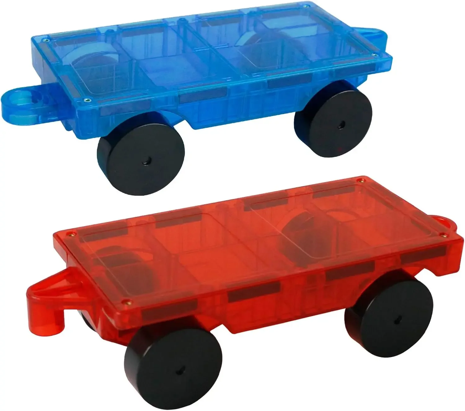 

2 Piece Car Set Suitable for Magnetic Blocks Tiles, Magnetic Toy Vehicles and Accessories Therefor Expand and Enrich Your Magnet