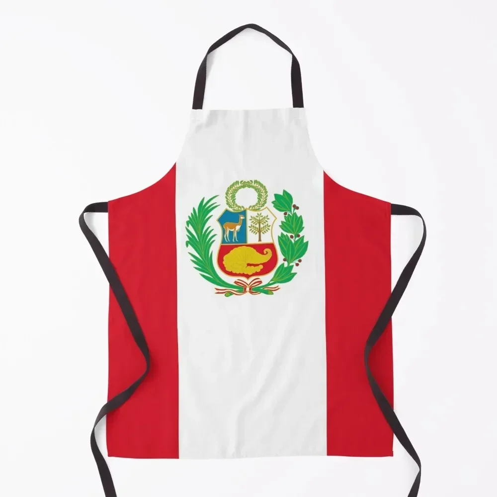 

Peruvian Flag Apron Women's waiter Chef Accessory Custom Apron