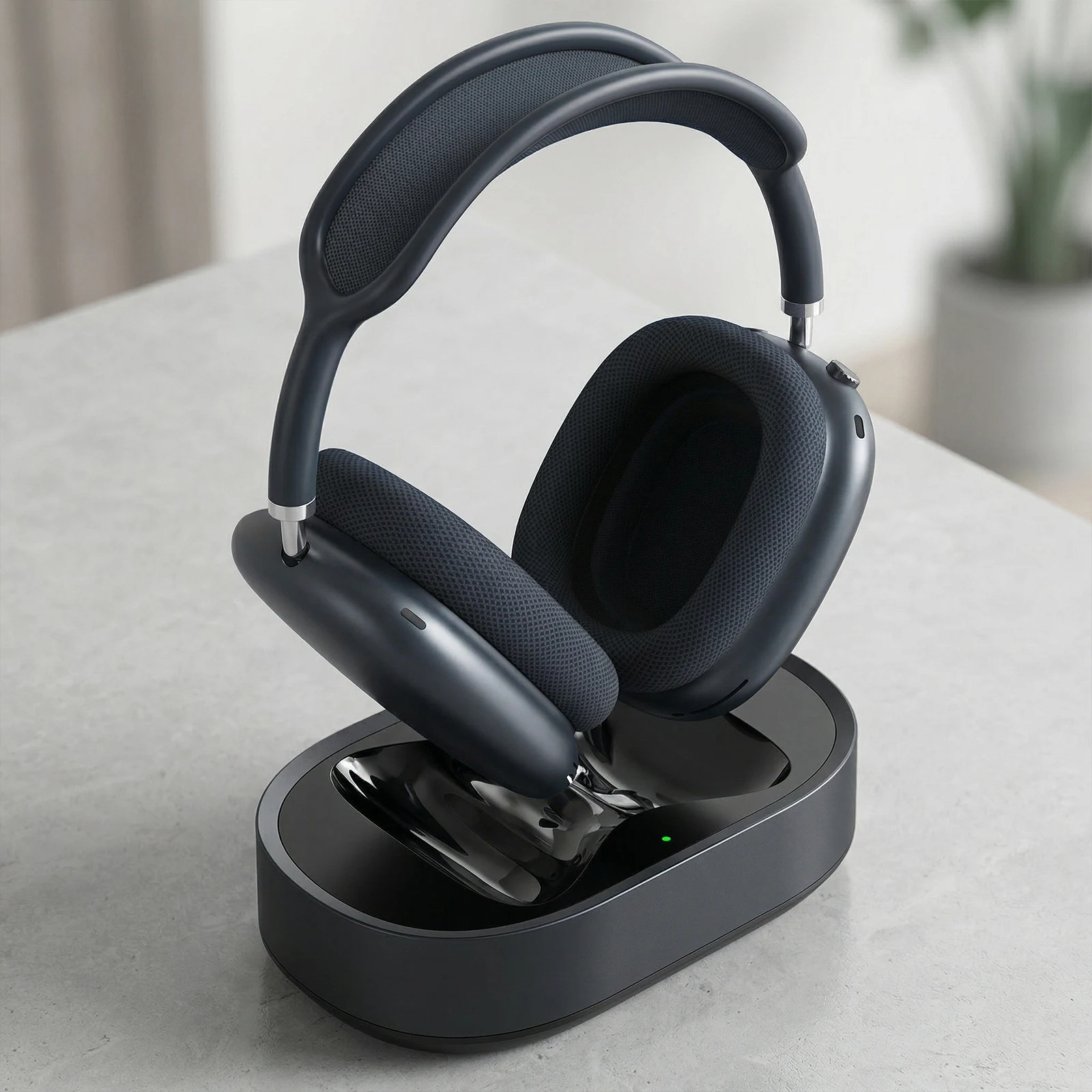 Headphone Charging Station Fit for AirPods Max Headphones Accessories Magnetic Headset Charger Dock USB-C with Dual Connectors