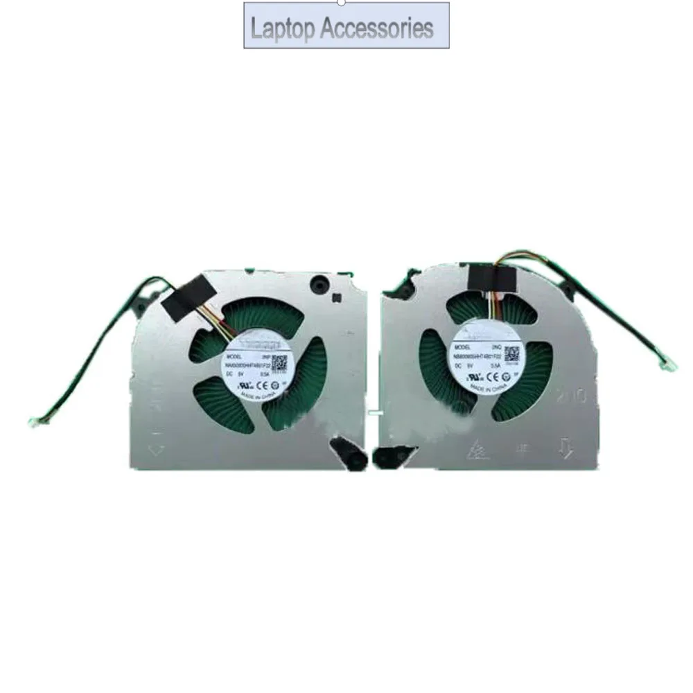 HJ Laptop CPU GPU FAN For Gigabyte G5 KF KF5 G6 KF RC56 RTX4060 DC 5V 0.5A 4PIN