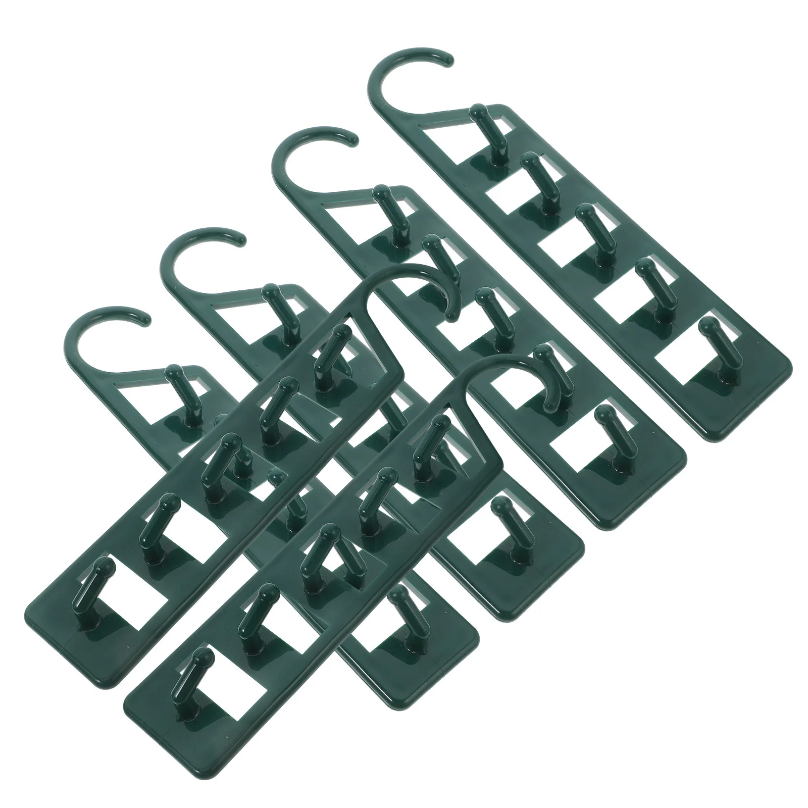 

6Pcs Space Saving Closet Hangers Heavy Duty Plastic Multi Hangers for Shirts Pants Sweaters Dorm Room Organizer