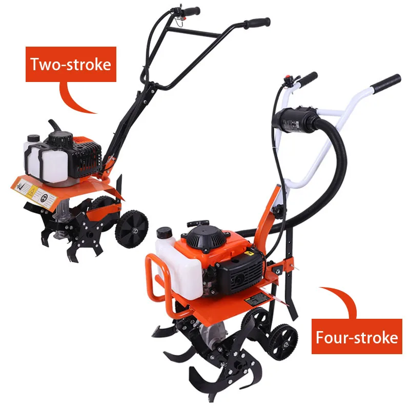 Agricultural Garden Tools Minitype Rotary Tiller Outdoor Multi-Functional Rotary Tiller Micro Tiller