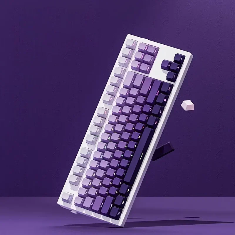 Gradient Keycaps 134 Keys OEM Profile PBT Double Shot Keycap For MX Switch Gaming Mechanical Keyboard Side Printed RGB Key Caps