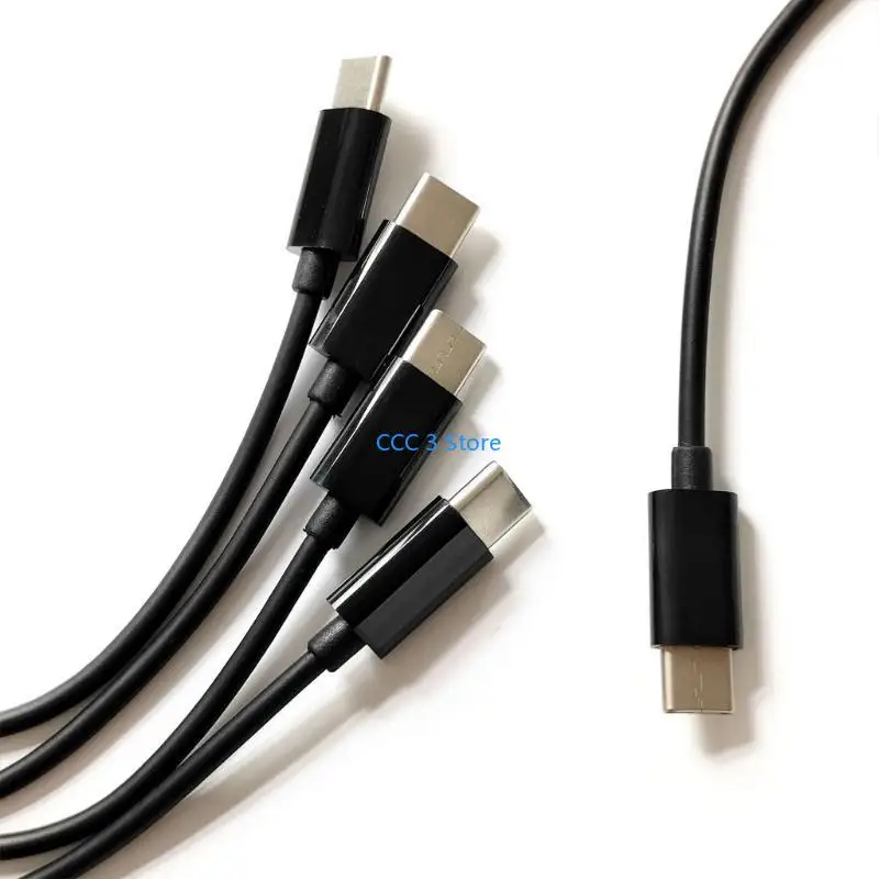 97bf 4 en 1 Câble séparateur type C Ligne Type-C pour 4 périphériques type C