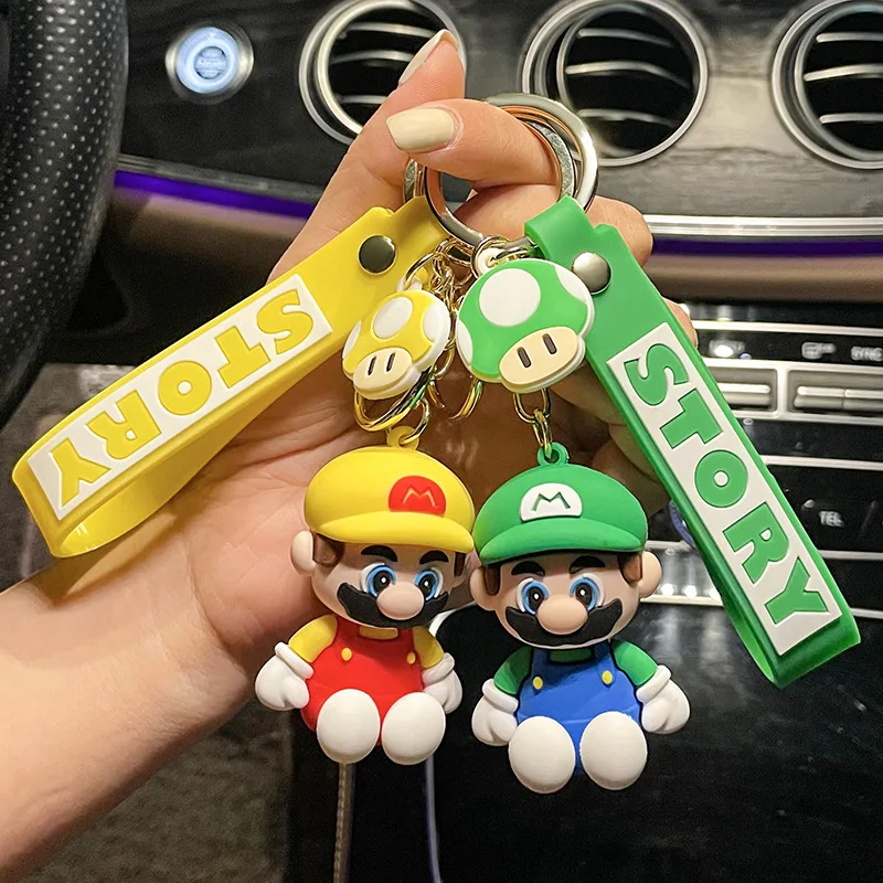 

miniso Cartoon keychain pendants, fashionable and cute cartoon dolls, claw machine key chains