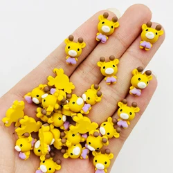 20 Pcs New Mini Kawaii Cute Animals Fawn Flat Back Resin Cabochons Scrapbook Diy Party Wedding Hairpin Accessories Craft A55