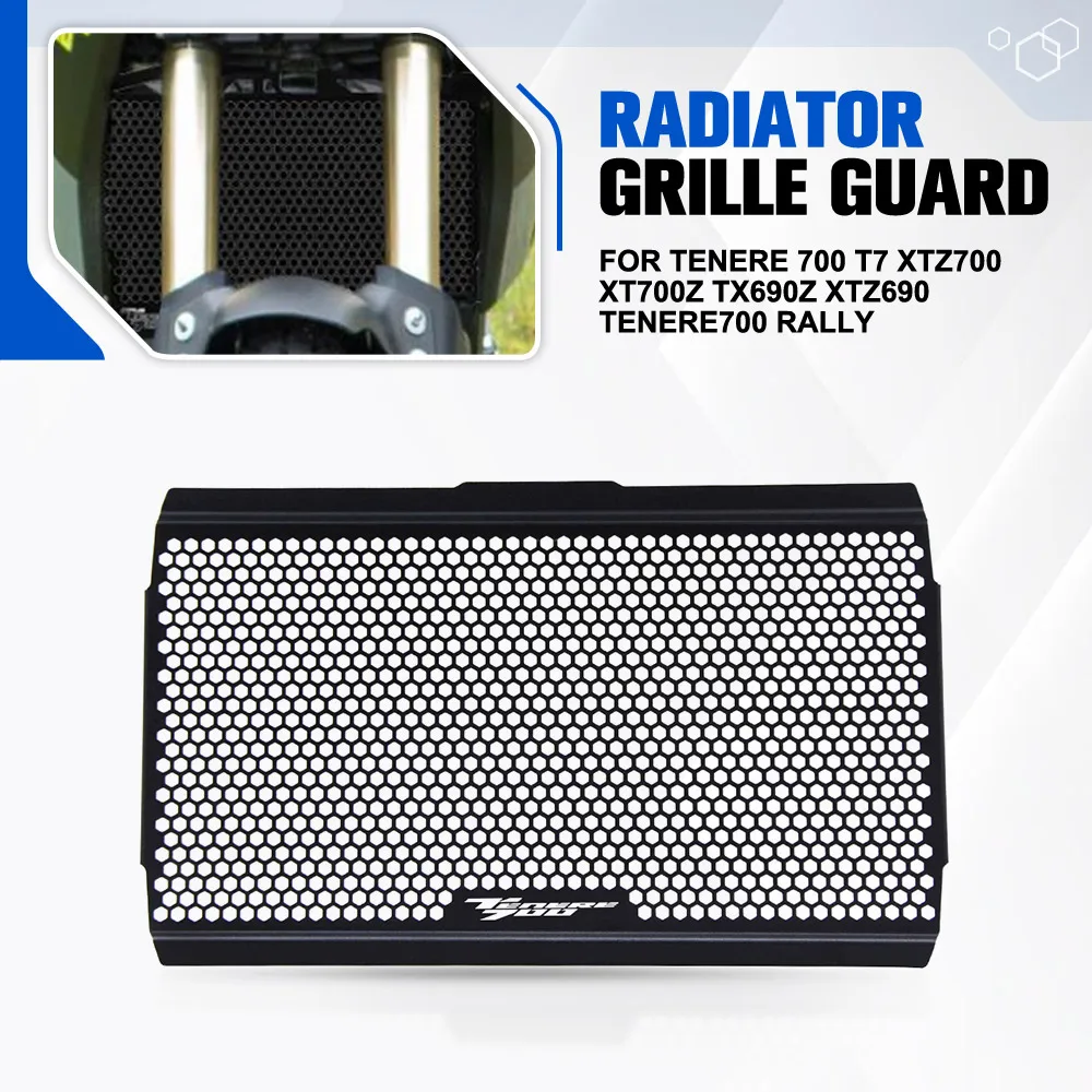 For Yamaha Tenere 700 T7 XTZ700 XT700Z TX690Z XTZ690 Tenere700 Rally Motorcycle Radiator Guard Grille Cover Motor Mesh Protector