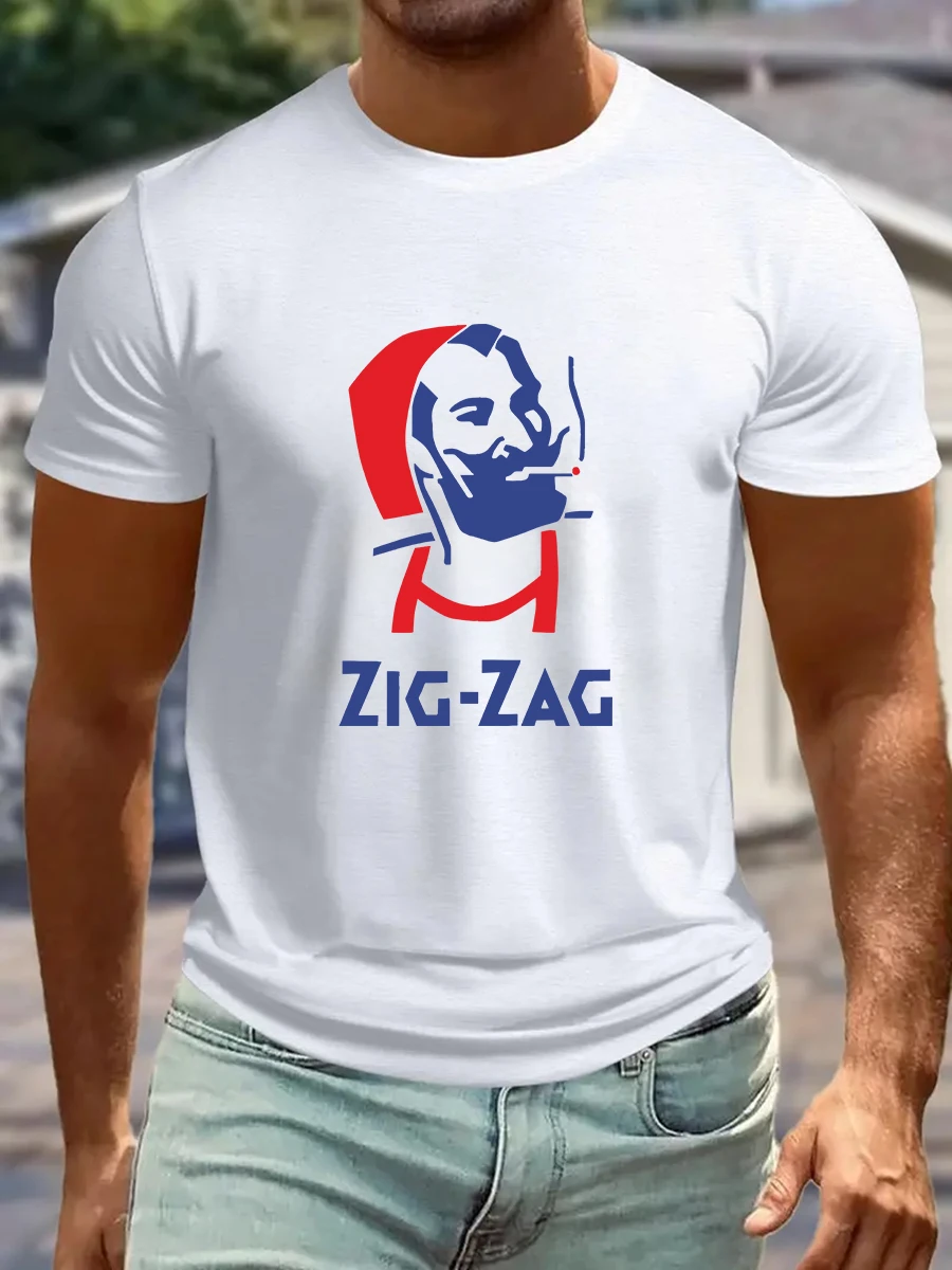 تي شيرت صيفي غير رسمي تي شيرت مغسول تي شيرت فضفاض كبير الحجم بأكمام قصيرة مع أنماط فريدة من نوعها عصرية وممتعة