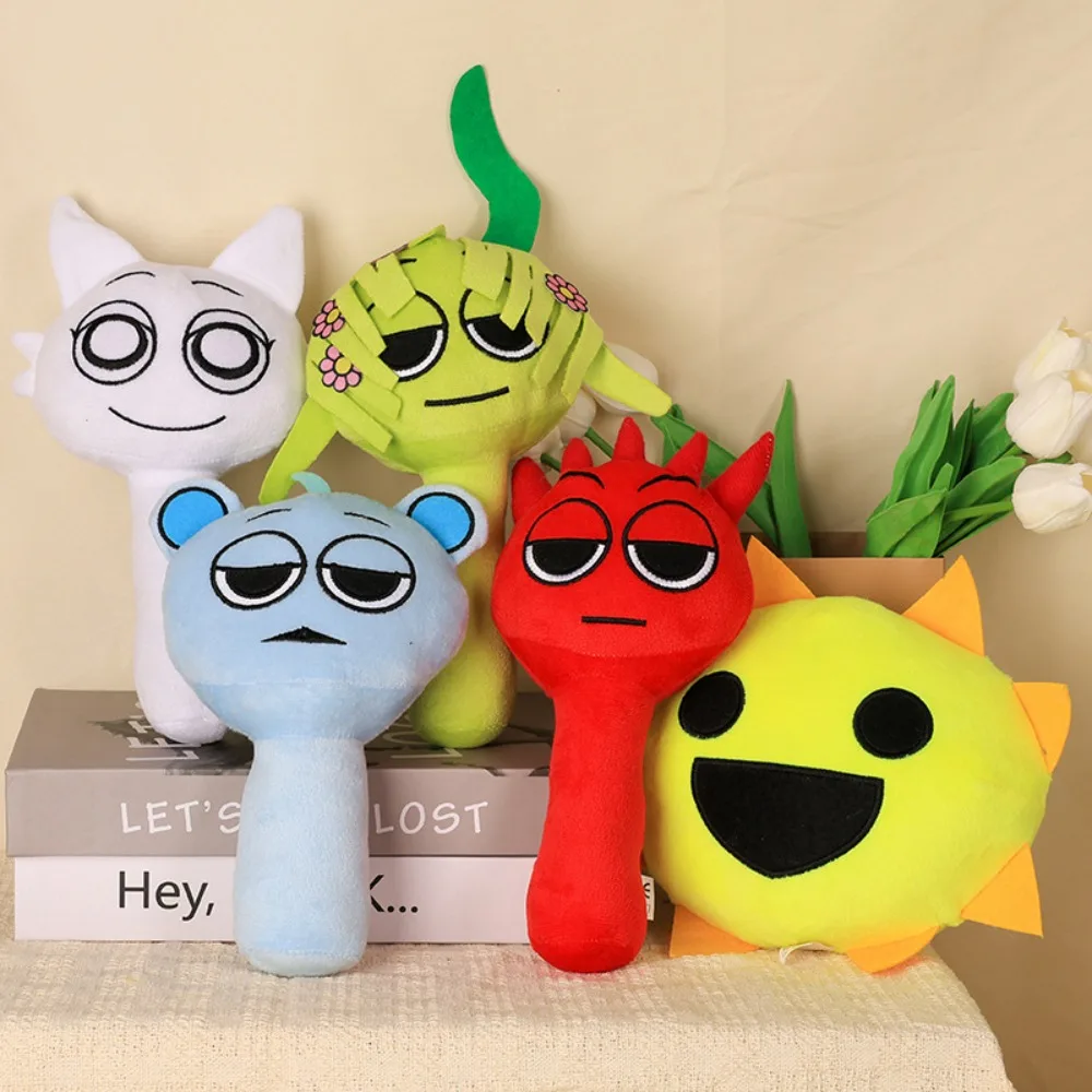 Kawaii sprunki boneca de pelúcia dos desenhos animados macio pelúcia animal brinquedo plushie travesseiro boneca crianças presente aniversário decoração para casa