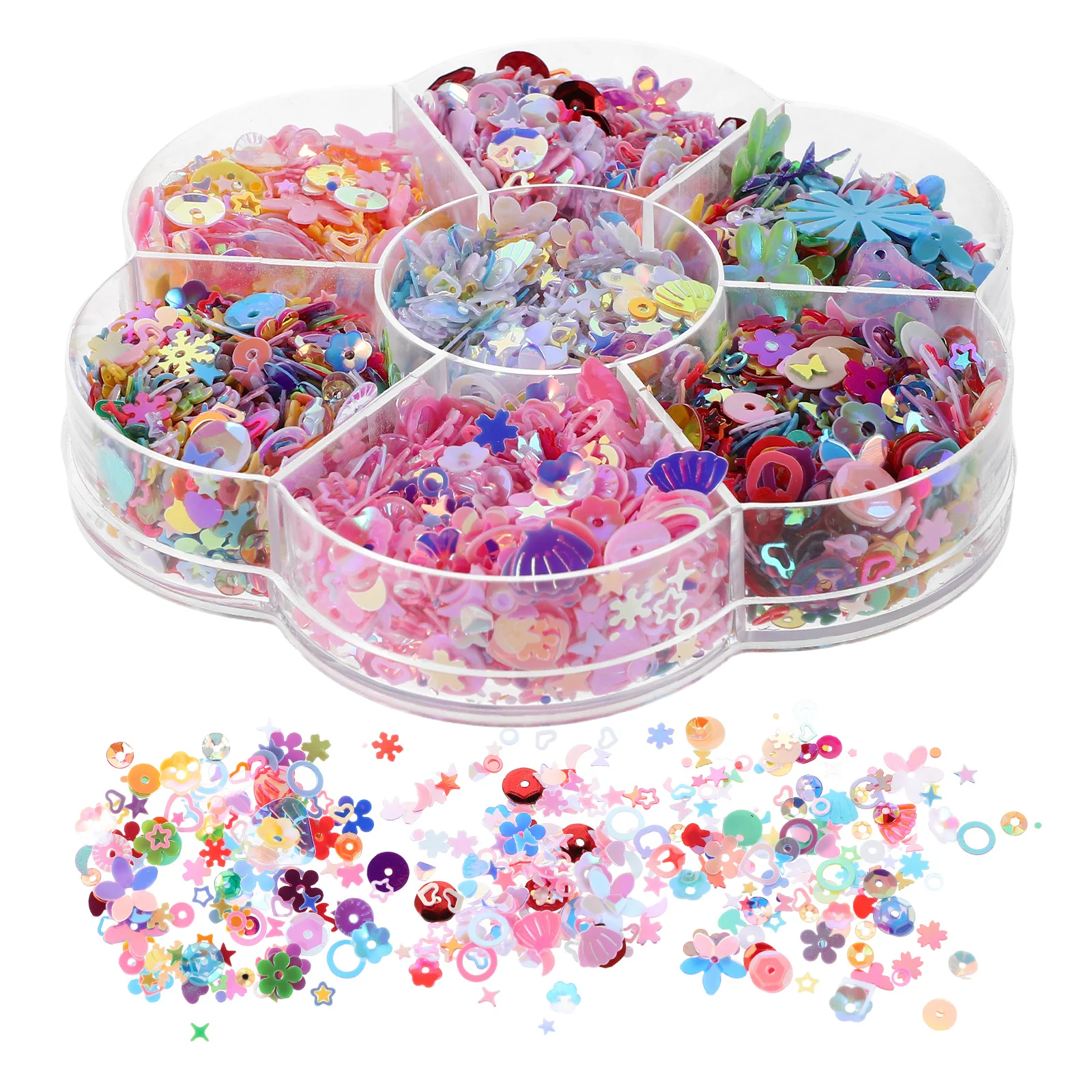 فضفاض الترتر مشرق متعدد الألوان قزحي الألوان بريق الخرز DIY بها بنفسك الحرفية التطريز مسمار الفن الملابس الديكور #6