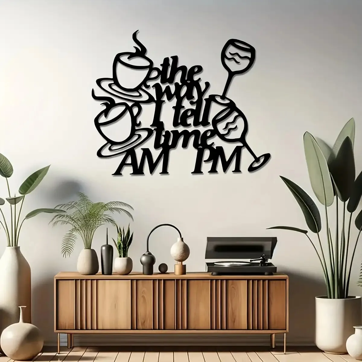 CIFbuy Metal Wall Art Vintage Art Deco Iron Sign Waterproof Durable Decor For Home Office Cafe Farmhouse Hanging Mural