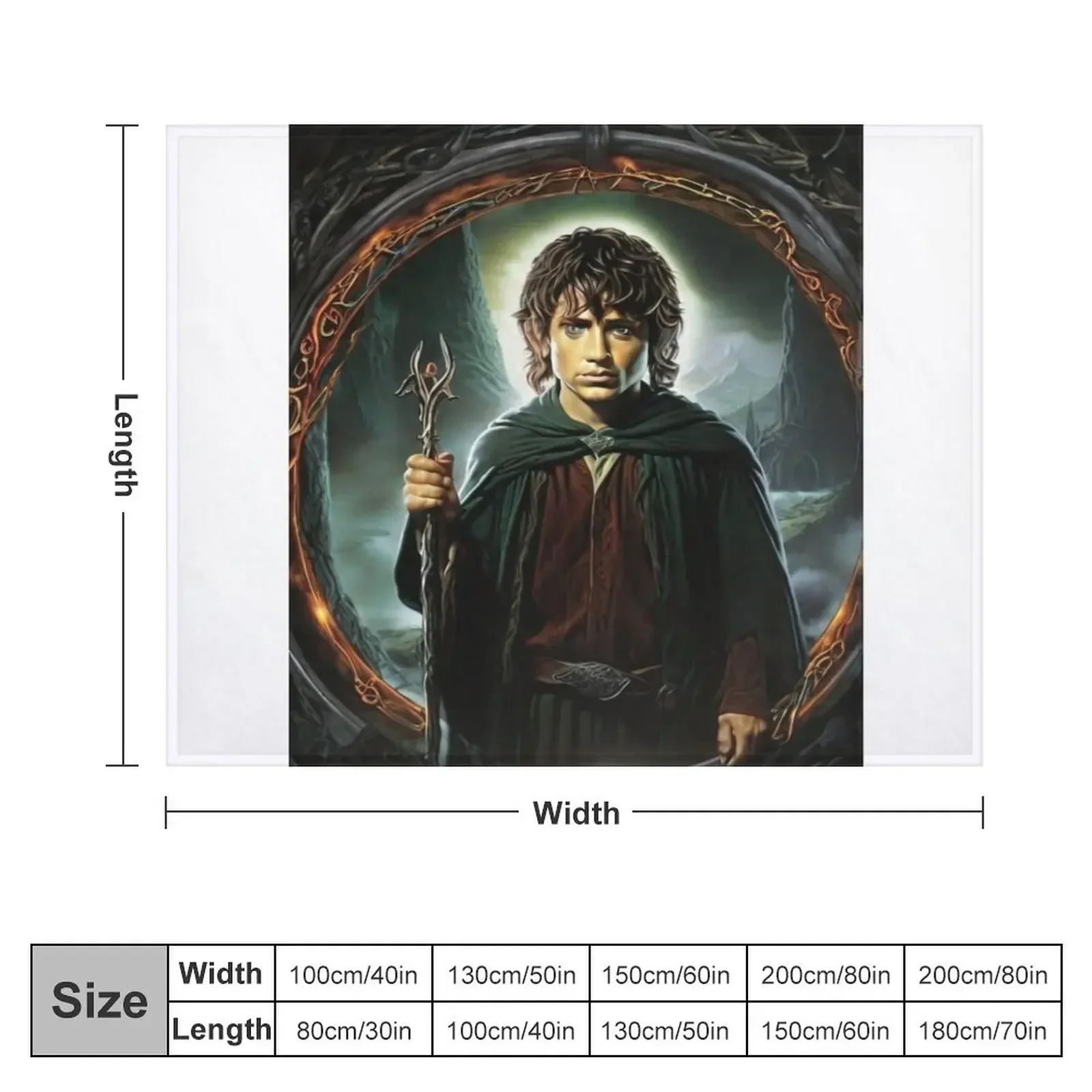 Lord of The Ring T-shirts, stickers, clothing, and other accessories Sticker Throw Blanket Decoratives Luxury Thicken Blankets