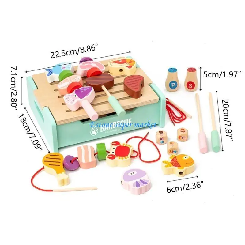 لعبة شواية الشواء للأطفال الصغار 090B للتدريب على التنسيق بين اليد والعين #6