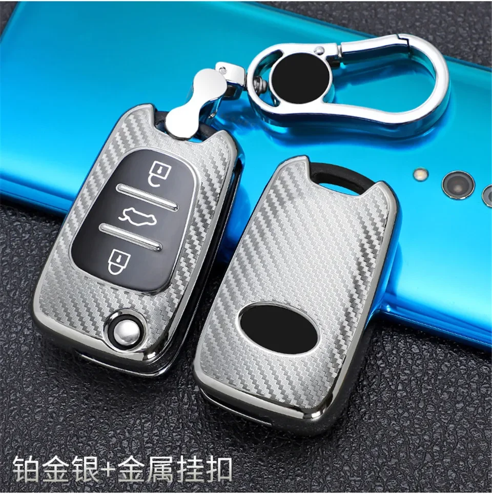 Car Key Case For Kia Sportage Rio 3 Soul Optima Ceed Pro K5 K2 Pride For hyundai i20 i30 ix20 ix35 Elantra Accent Shell Cover