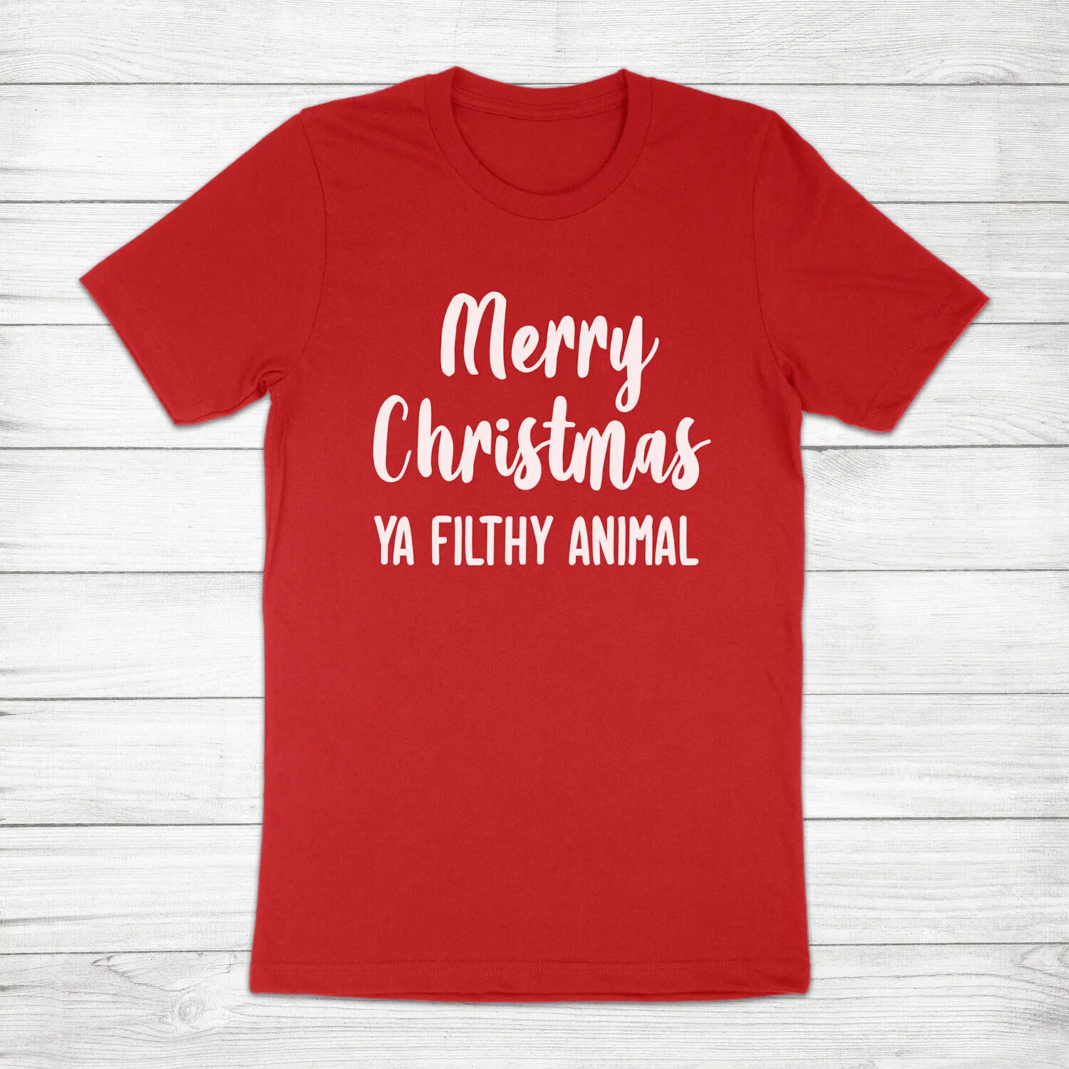 Merry Christmas Ya Filthy Animal Holiday Home Alone Kevin Unisex Tee T-Shirt