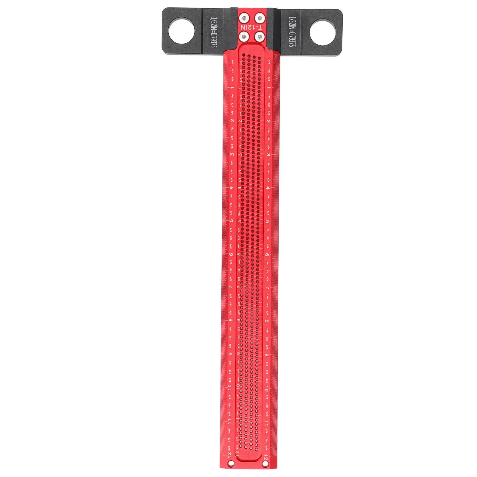 Aluminum Alloy Hole Marking Ruler T Shape Scriber Gauge Precise Tool for woodworking Projects Durable and Wear Resistant